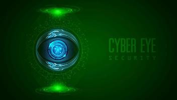 Modern Cybersecurity Technology Background with Eye vector