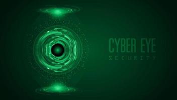 Modern Cybersecurity Technology Background with Eye vector