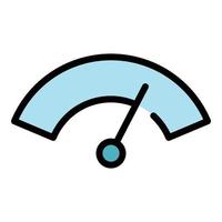 Clean windshield car dashboard icon color outline vector