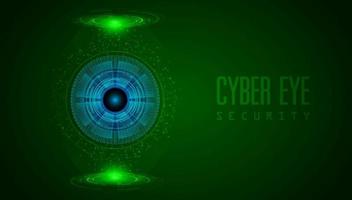 Modern Cybersecurity Technology Background with Eye vector