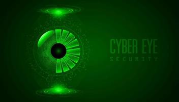 Modern Cybersecurity Technology Background with Eye vector