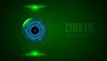 Modern Cybersecurity Technology Background with Eye vector