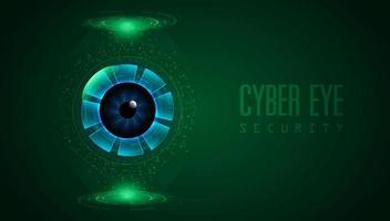 Modern Cybersecurity Technology Background with Eye vector