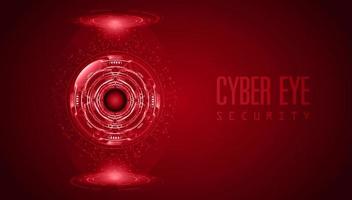 Modern Cybersecurity Technology Background with Eye vector