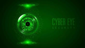 Modern Cybersecurity Technology Background with Eye vector