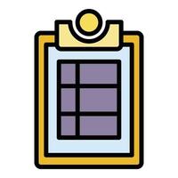 Inventory board icon color outline vector