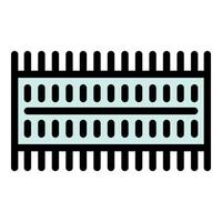 Smartphone ram memory icon color outline vector