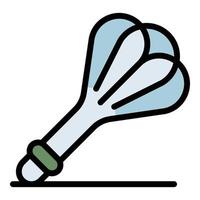 Hand mixer icon color outline vector