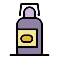 New medical syrup icon color outline vector