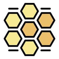 Honey comb procedure icon color outline vector