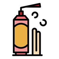 Industry polyurethane foam icon color outline vector