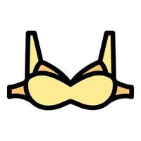 New brassiere icon color outline vector