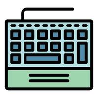 Control keyboard icon color outline vector