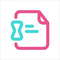 Pre Order Icon Two Color vector