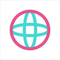 Browser Icon Two Tone Color vector