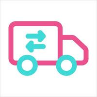 Delivery Truck Icon Two Color vector
