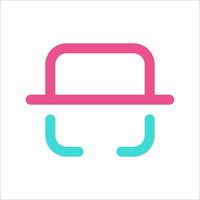 Scan Barcode Icon Two Color vector