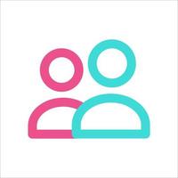 Member Followers Icon Two Color vector