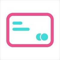 E Wallet Icon Two Color vector