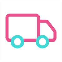 Delivery Truck Icon Two Color vector