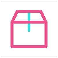 Box Packaging Icon Two Color vector