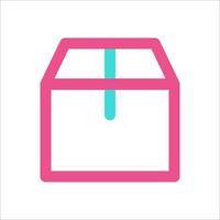 Box Packaging Icon Two Color vector