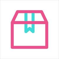 Box Packaging Icon Two Color vector