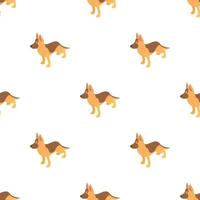 Shepherd dog pattern seamless vector