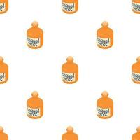 Ethanol in bottle pattern seamless vector
