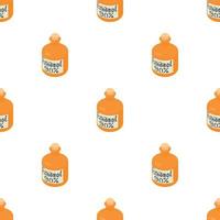 Ethanol in bottle pattern seamless vector