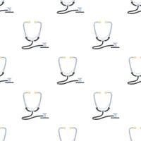 Stethoscope pattern seamless vector