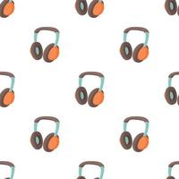 Headphones pattern seamless vector