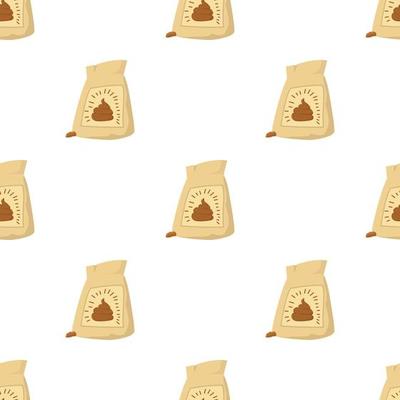 Fertilizer bag pattern seamless vector