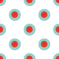 Red square button pattern seamless vector