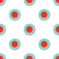 Red square button pattern seamless vector