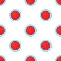 Red stop and panic button pattern seamless vector