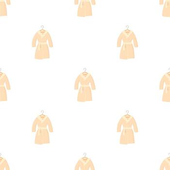 Bathrobe pattern seamless vector