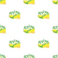 Active walking pattern seamless vector