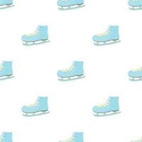 Ice skate pattern seamless vector