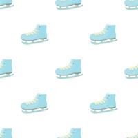 Ice skate pattern seamless vector