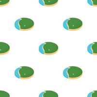 lake in the golf course pattern seamless vector
