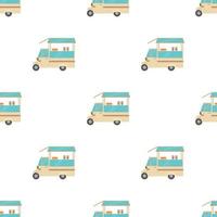 Auto cafe pattern seamless vector