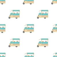 Auto cafe pattern seamless vector