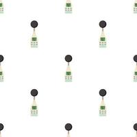 Sound level meter pattern seamless vector