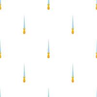 Dagger with long slender blade pattern seamless vector