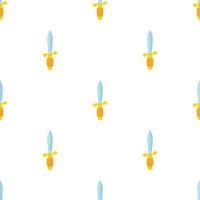 Medieval dagger pattern seamless vector