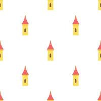 Castle tower pattern seamless vector