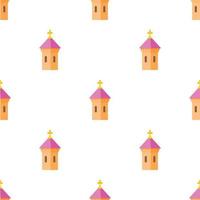 Pink dome of church pattern seamless vector