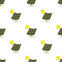 Solar battery pattern seamless vector