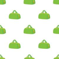 Green sports bag pattern seamless vector